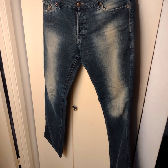 Mossimo Denim jeans, 34x34, dark wash w/ fade - Picture 1 of 12